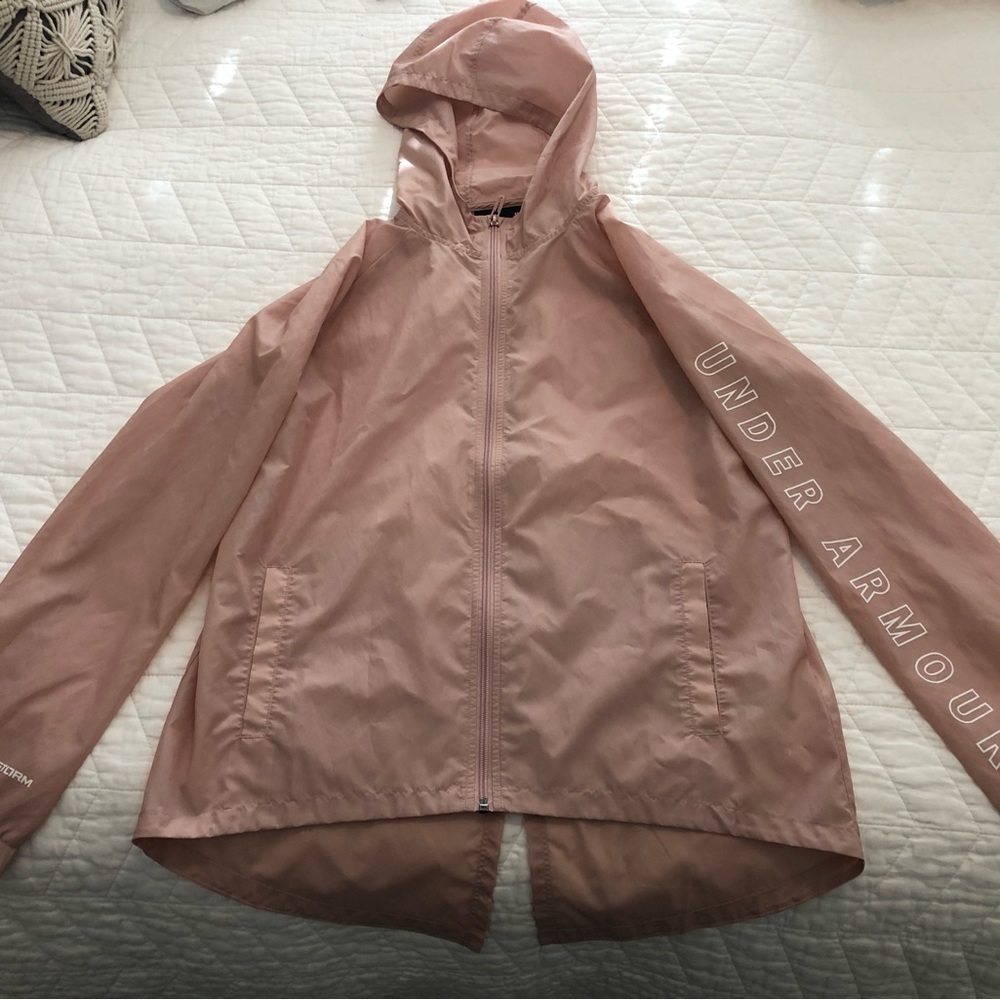 Pink Under Armour raincoat